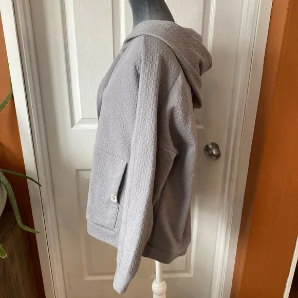 LIV Outdoor Hoodie Women’s Size XL Gray Pullover Snap Button - Picture 5 of 9